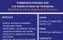 Les impôts et les taxes de l'entreprise mediacongo